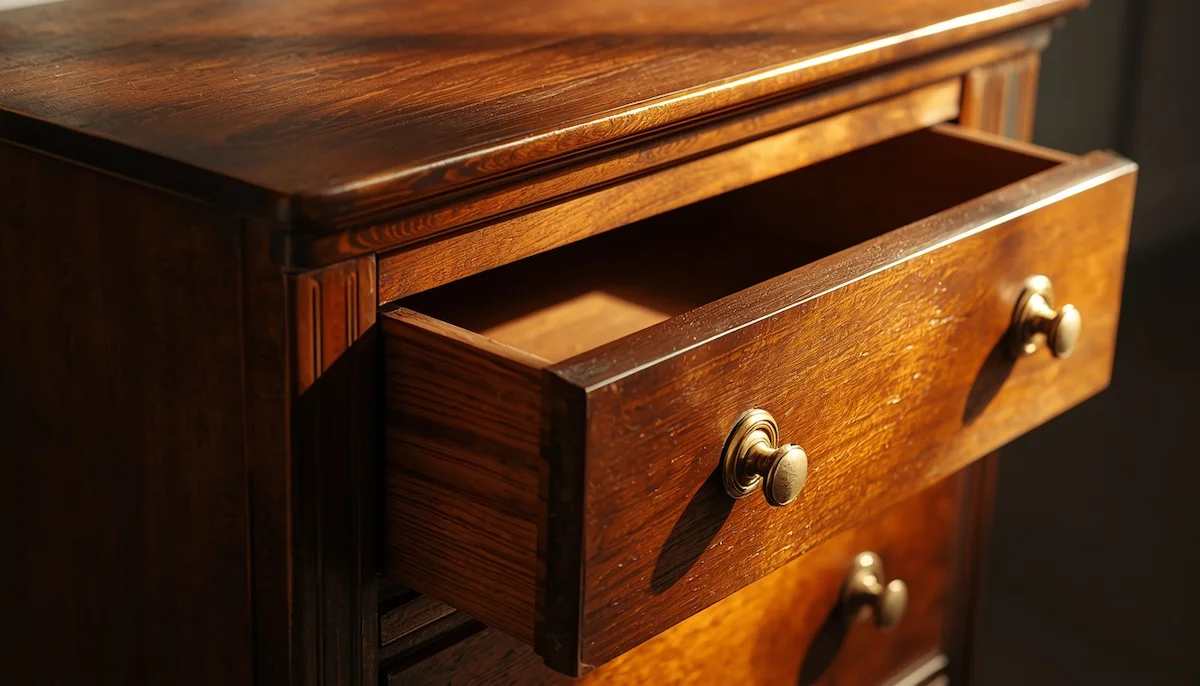 Cómoda de madera maciza años 50